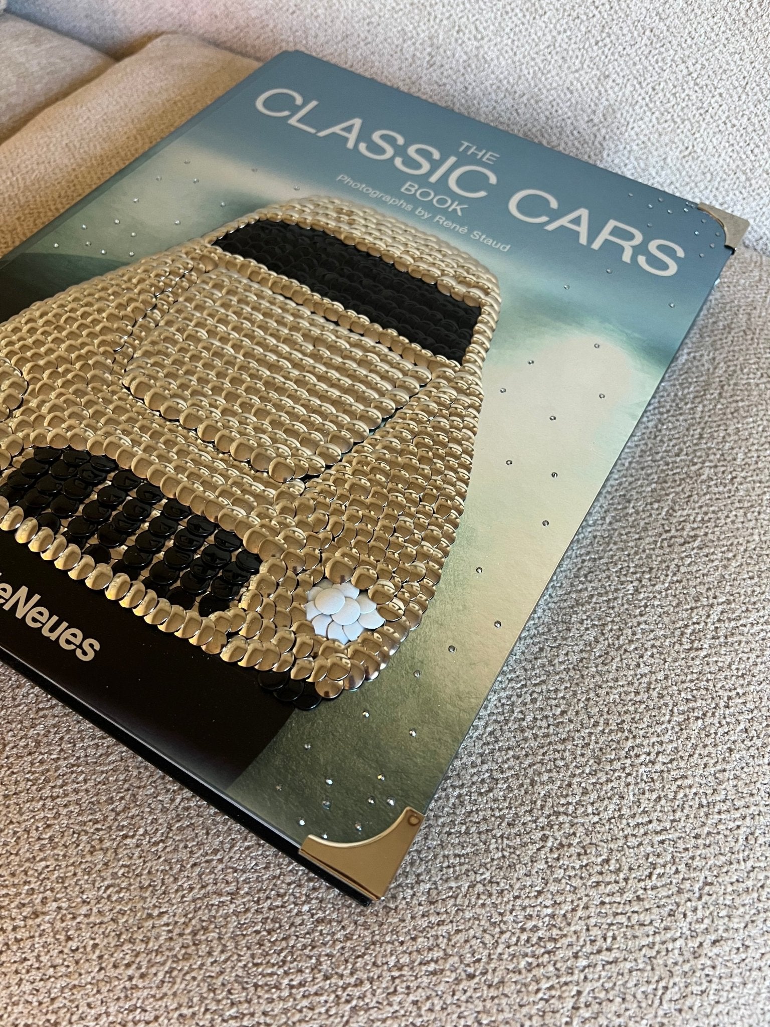 Silver Car Studded Coffee Table Book - Monica Santos Art