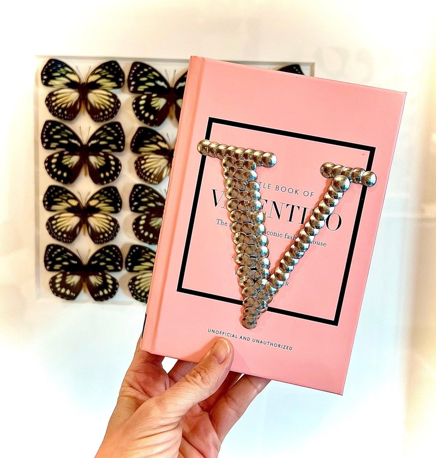 Valentino Logo Little Studded Book - Monica Santos Art