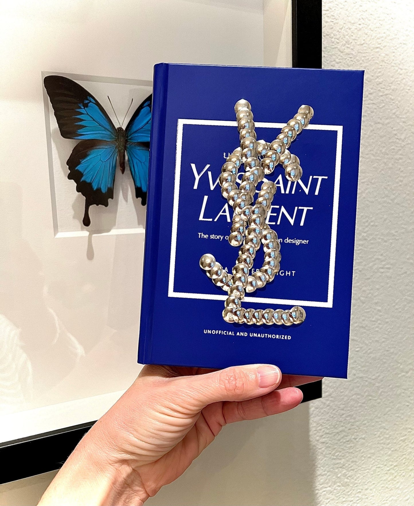 YSL Logo Little Studded Book - Monica Santos Art